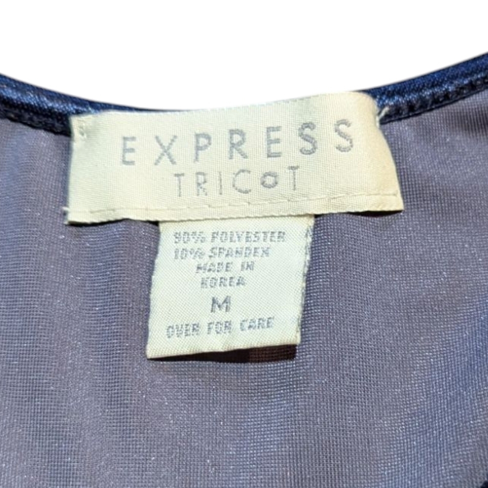 Vintage Velvet Express Tricot Tank 90s Y2k Grunge… - image 7